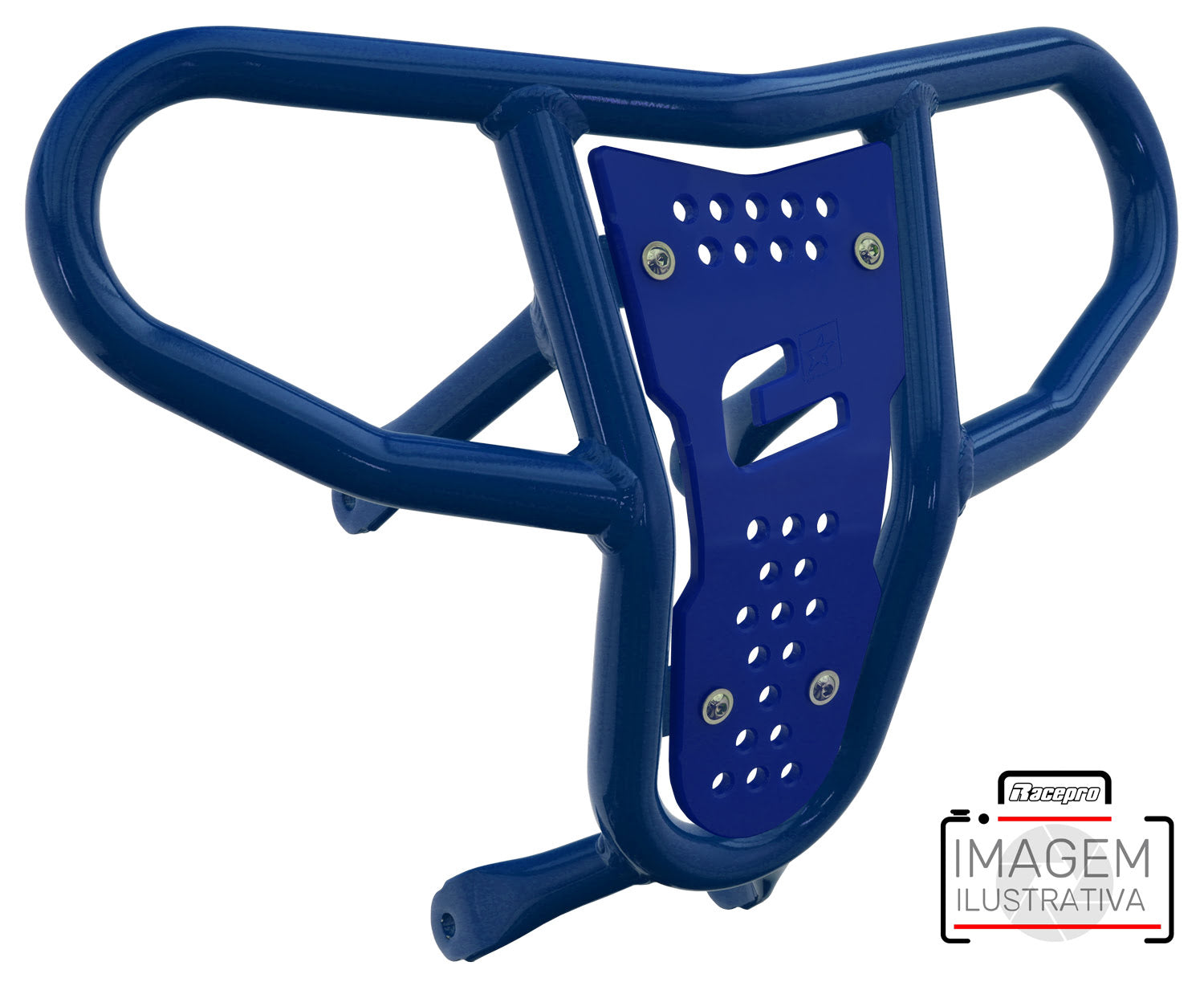 Crosspro - Front Bumper CR04 For 450 XC (ATV), 525 XC (ATV), KTM 450 SX (ATV), 505 SX (ATV)-Blue Tube / Blue Plate