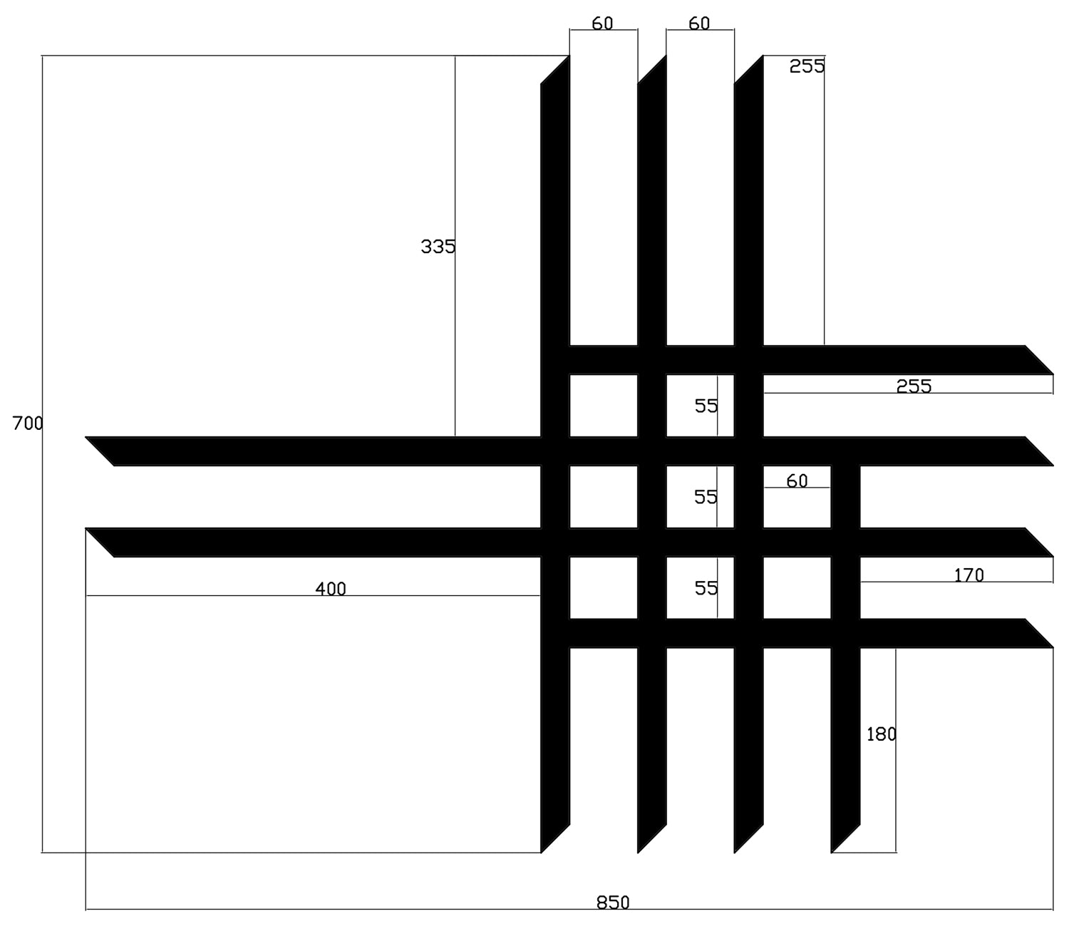 Crosspro - Replacement Nerf Bar Belts / Net (3x4x4)