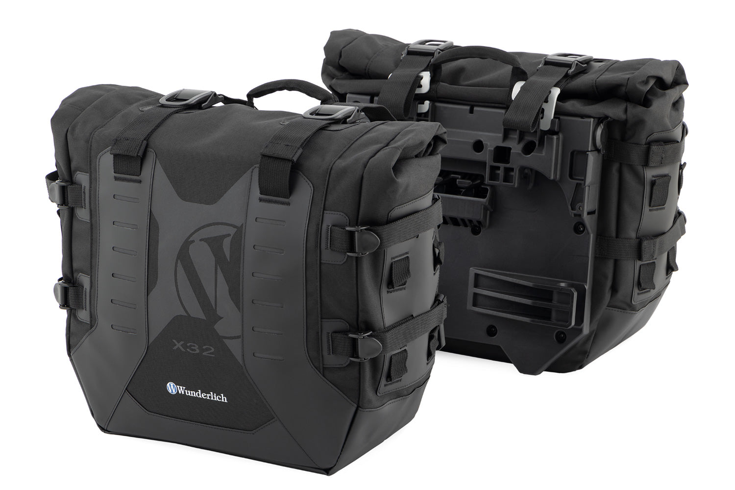 Wunderlich luggage system: X-BAG side bags with X-RACK light M 1000 XR-30184-202