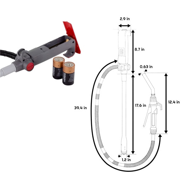 Terapump-PUMP GAZ BATT W/SPOUT TREP01 20043 816281029032