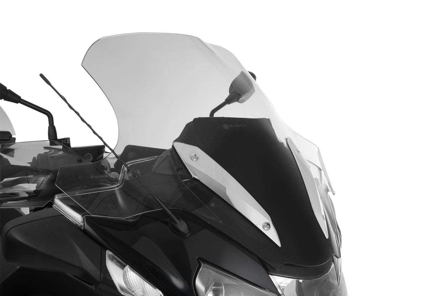 Wunderlich Touring Screen  R 1200/1250 RT LC clear. A luxury touring screen for Tourers. Optimal relief of head, upper body and shoulders.