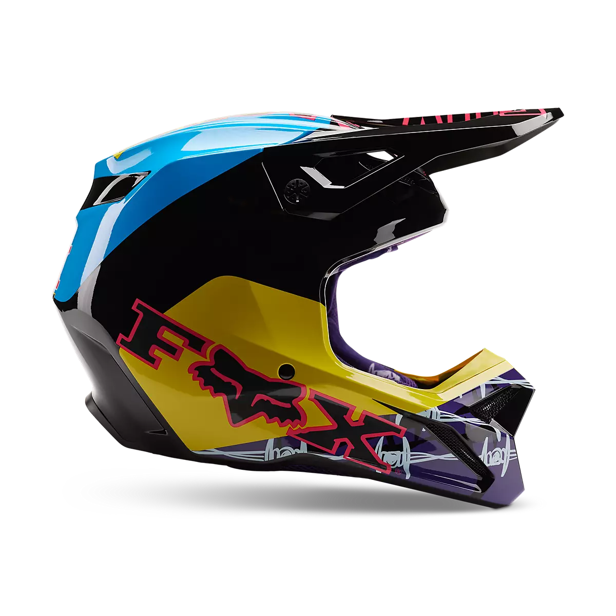Fox Racing - V1 Barbed Wire Se-Black/Blue (30435-013)