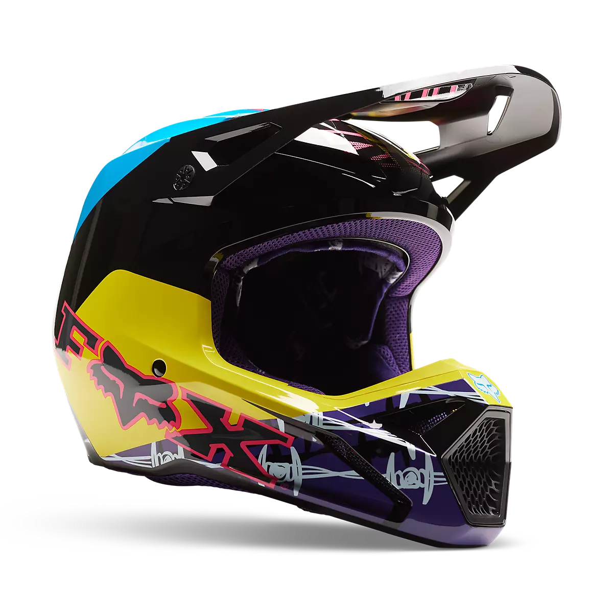 Fox Racing - V1 Barbed Wire Se-Black/Blue (30435-013)