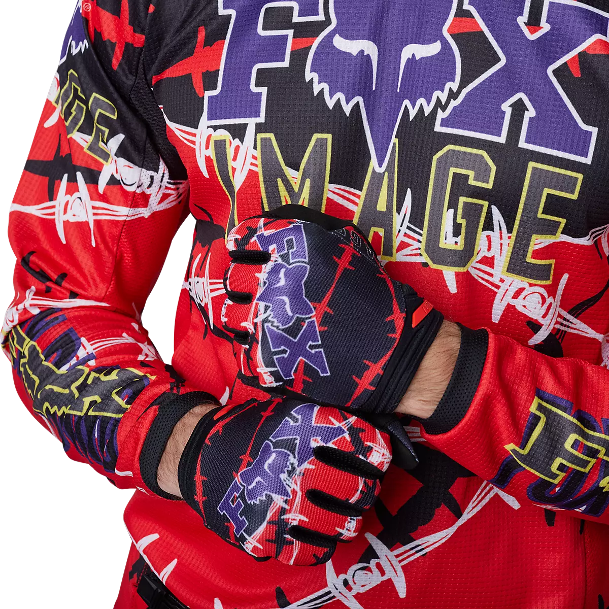 Fox Racing - 180 Barbed Wire SE Jersey-Flo Red (30444-110)