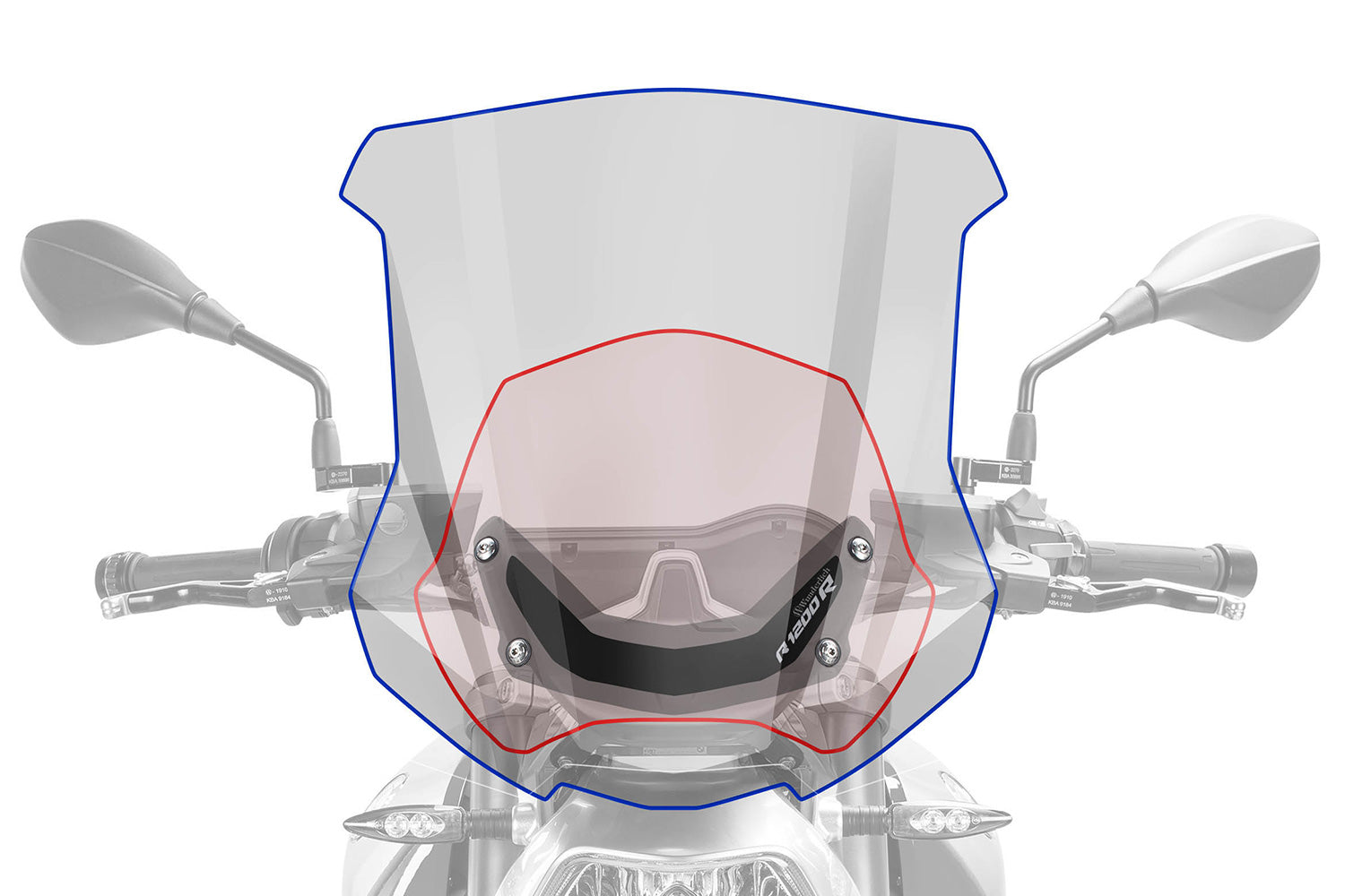 Wunderlich windshield MARATHON R 1200 R LC - complete your BMW ✔ Premium components ✔ Integrated design ➜ Order now