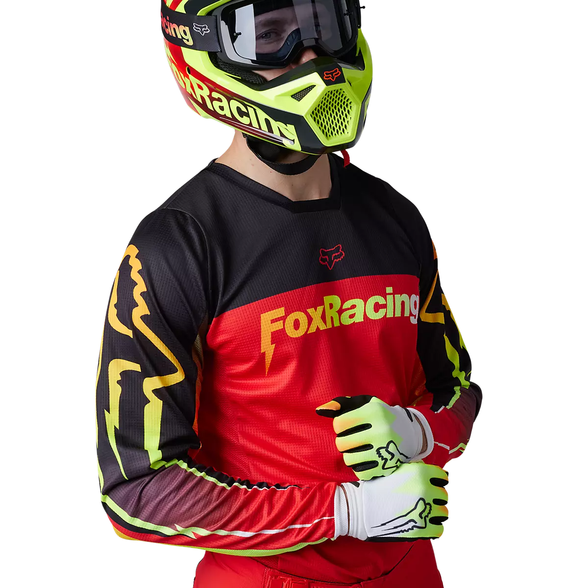Fox Racing - 180 Statk Jersey-Flo Red (30450-110)
