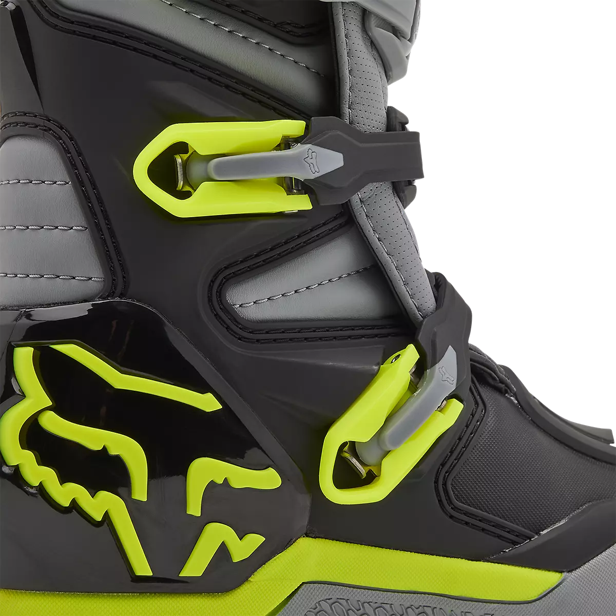 Fox Racing - Comp Boot Youth-Grey/Yellow (30471-086)