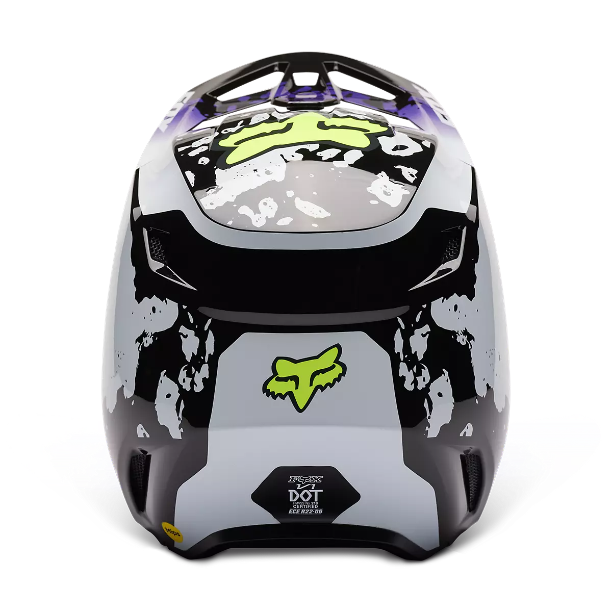 Fox Racing - YTH V1 Morphic Helmet-Black/White (30483-018)