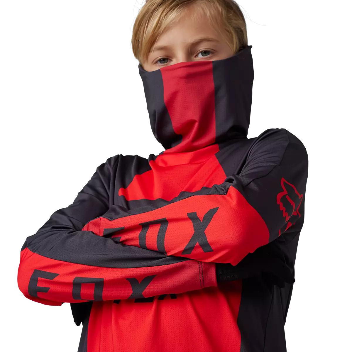 Fox Racing - Youth Ranger Drive Krux SXS Jersey-Flo Red (30489-110)