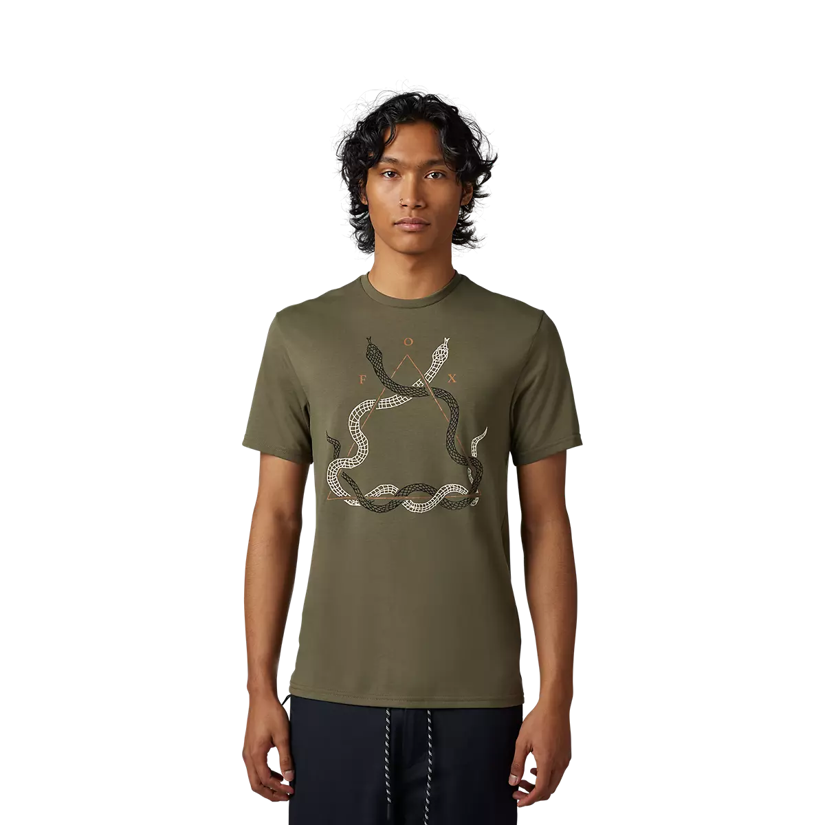 Fox Racing - Caved In Short Sleeve Tech Tee-Olive Green (30513-099)