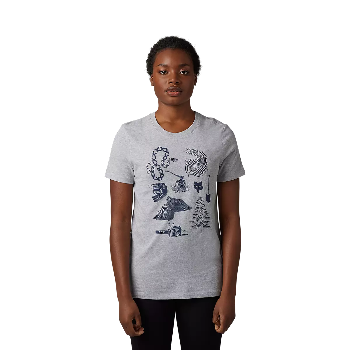 Fox Racing - Track Beast Short Sleeve Tee-Light Heather (30798-184)