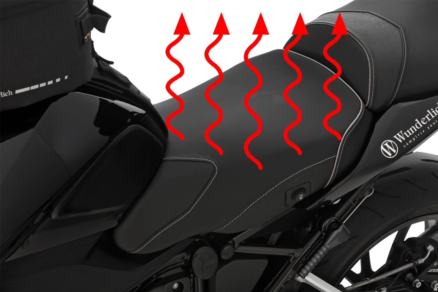 Wunderlich rider seat AKTIVKOMFORT with aftermarket seat heating-30902-022