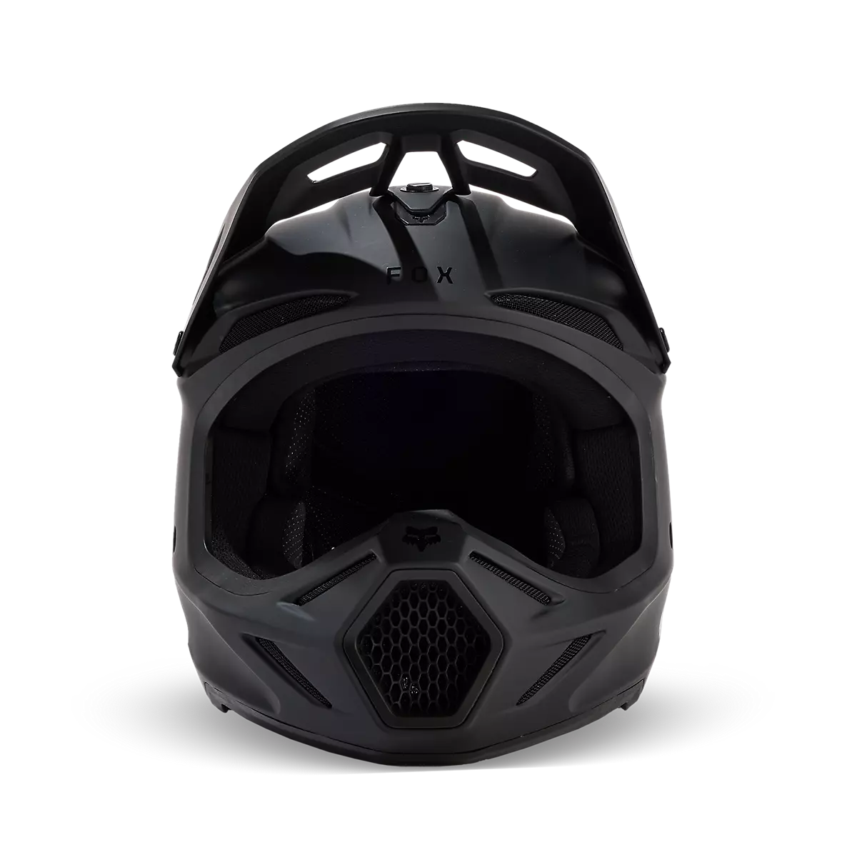 Fox Racing - V3 Solid Helmet-Matte Black (31365-255)