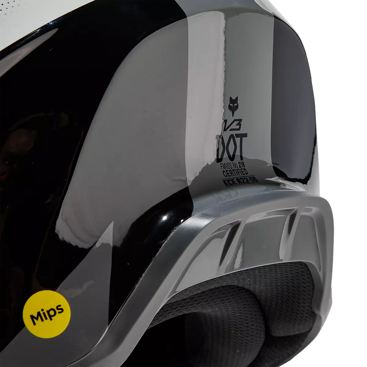 Fox Racing - V3 ReviHelmet-Black/Grey (31366-014)