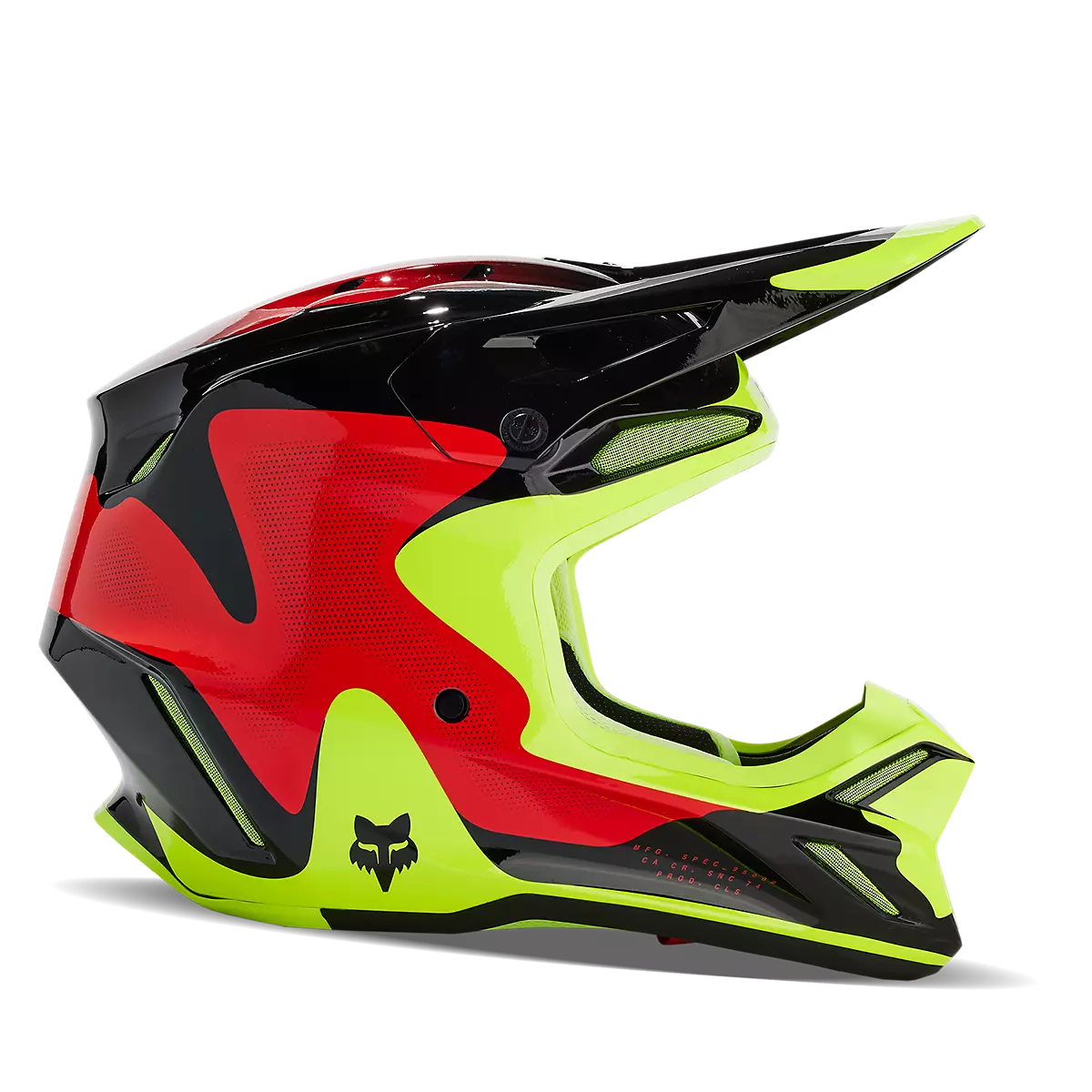 Fox Racing - V3 ReviHelmet-Red/Yellow (31366-080)