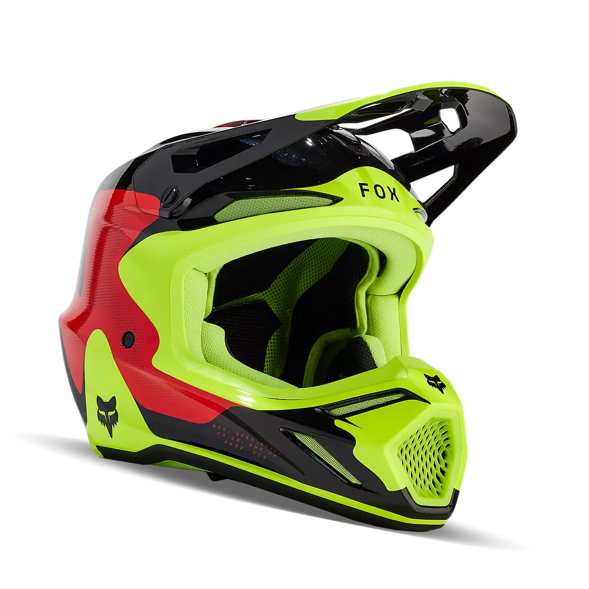 Fox Racing - V3 ReviHelmet-Red/Yellow (31366-080)