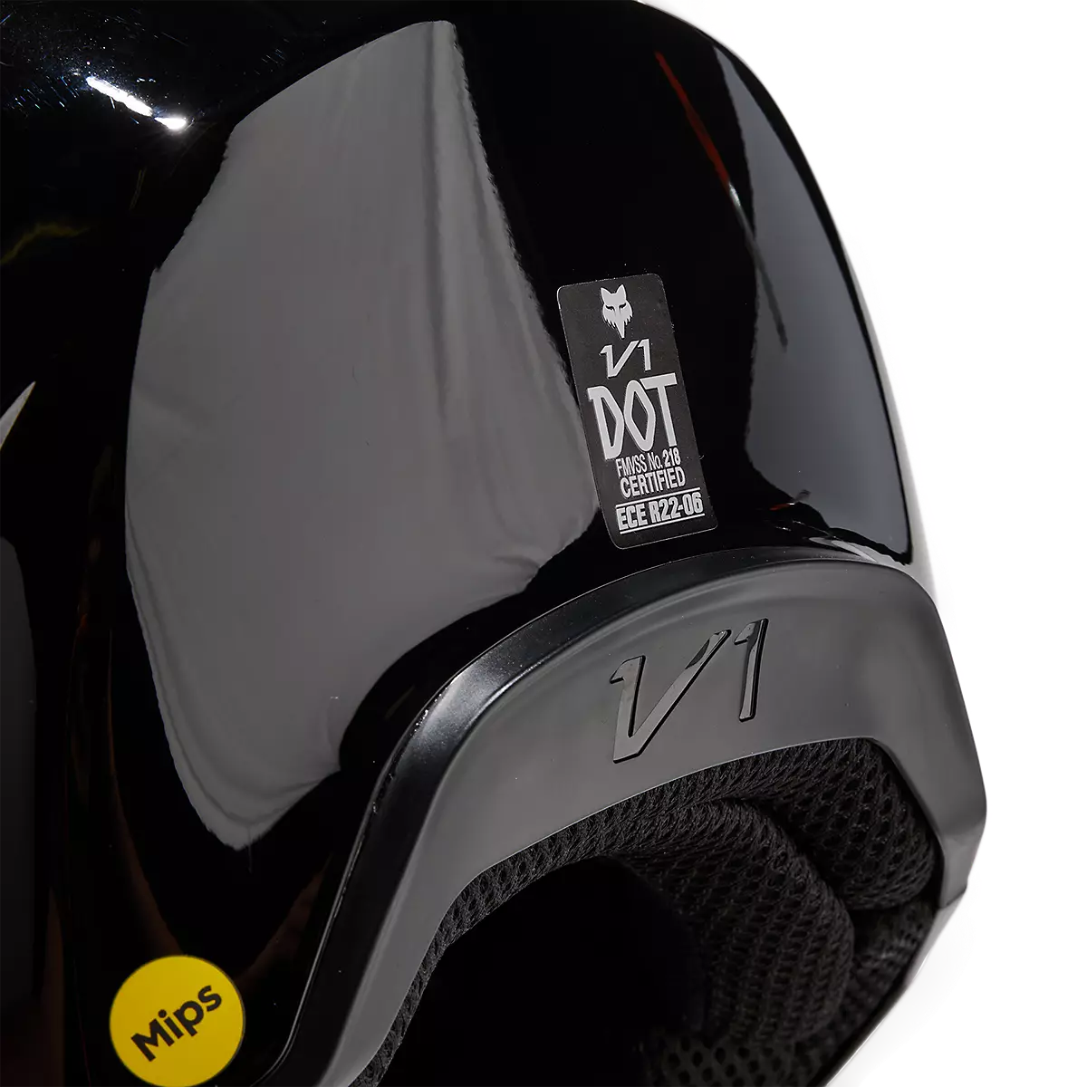 Fox Racing - V1 Solid Helmet-Black (31369-001)
