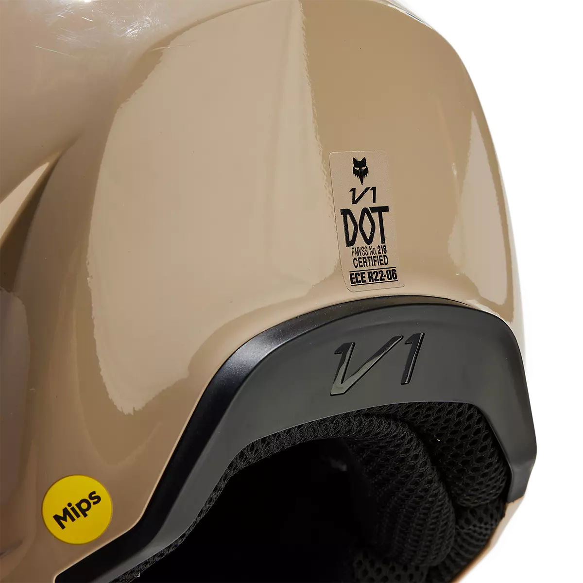 Fox Racing - V1 Solid Helmet-Taupe (31369-235)
