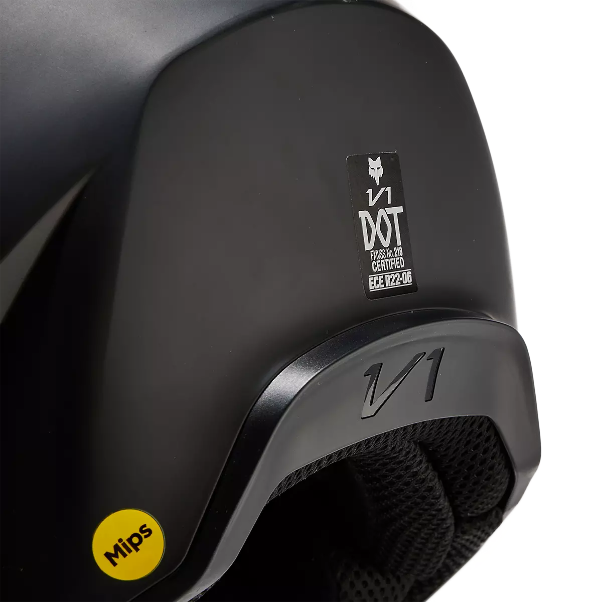Fox Racing - V1 Solid Helmet-Matte Black (31369-255)
