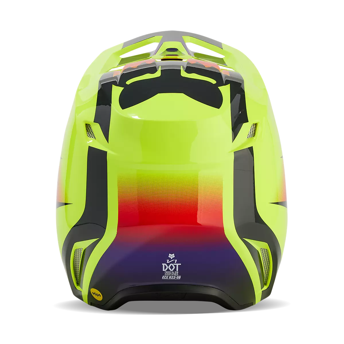 Fox Racing - V1 Flora Helmet-Yellow (31372-005)