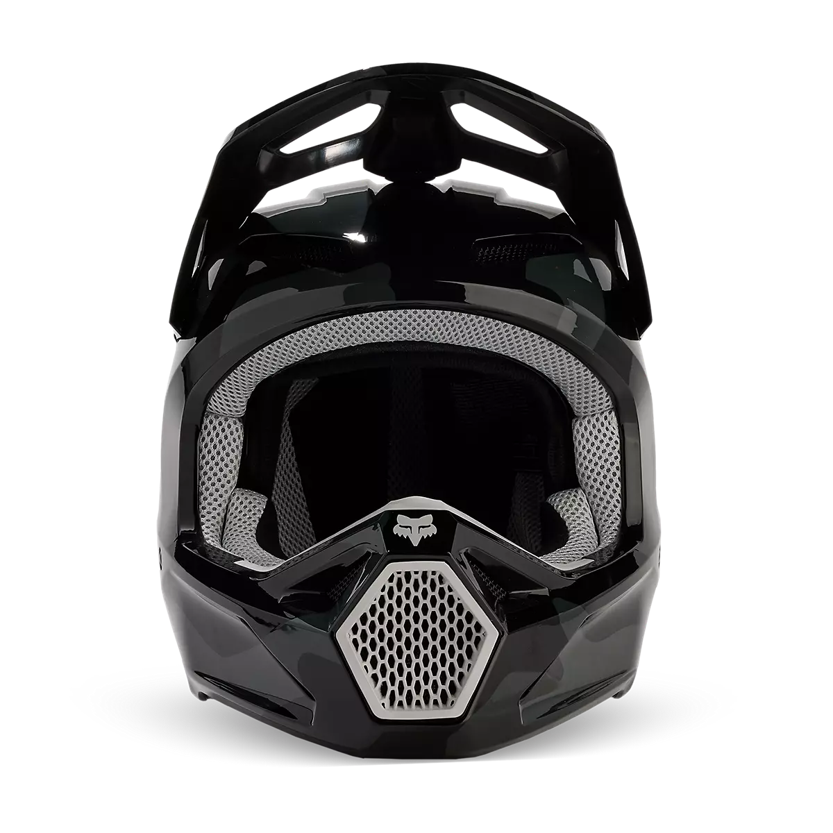 Fox Racing - V1 Bnkr Helmet (31375)-Black Camo (31375-247)