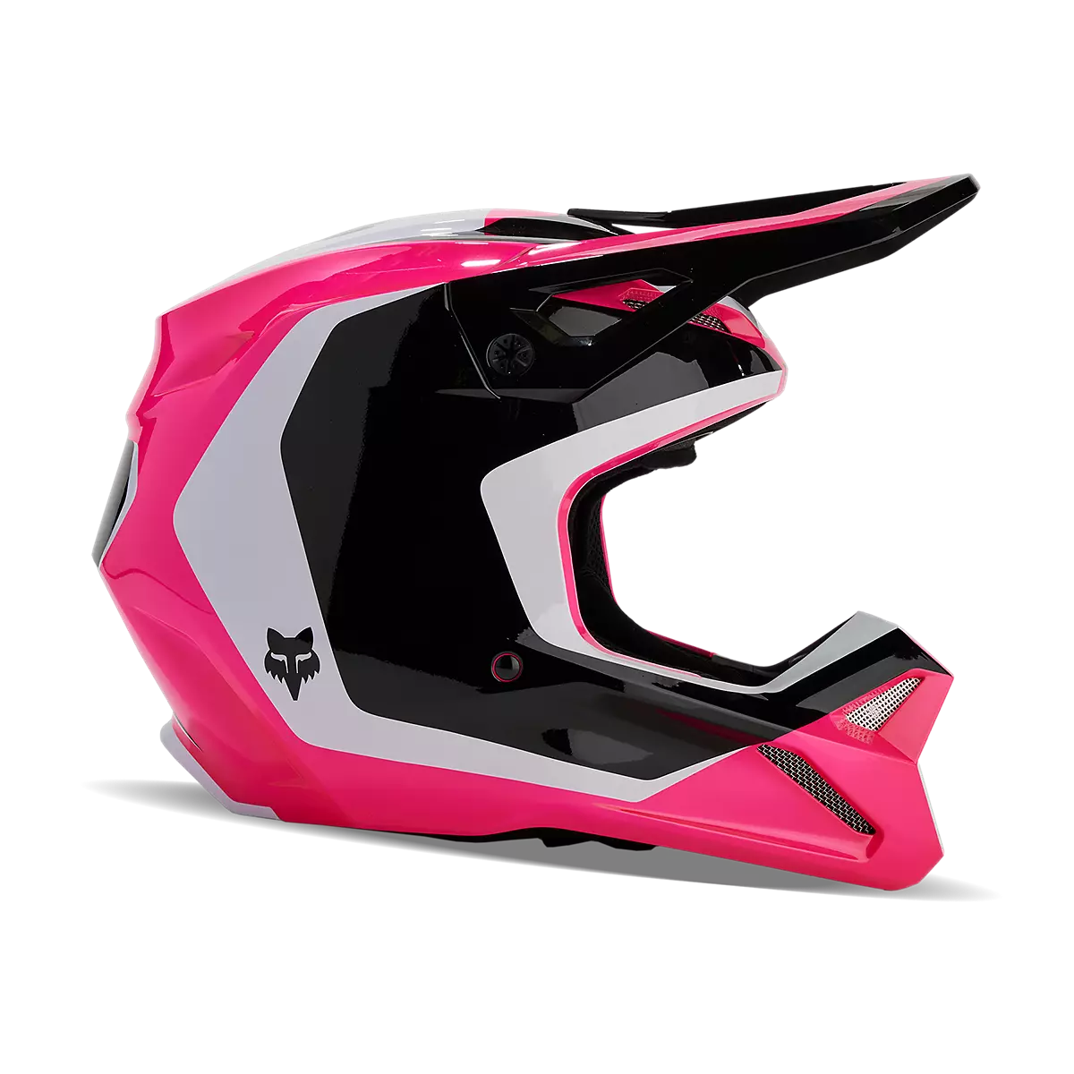 Fox Racing - V1 Nitro Helmet Youth-Black/Pink (31400-285)