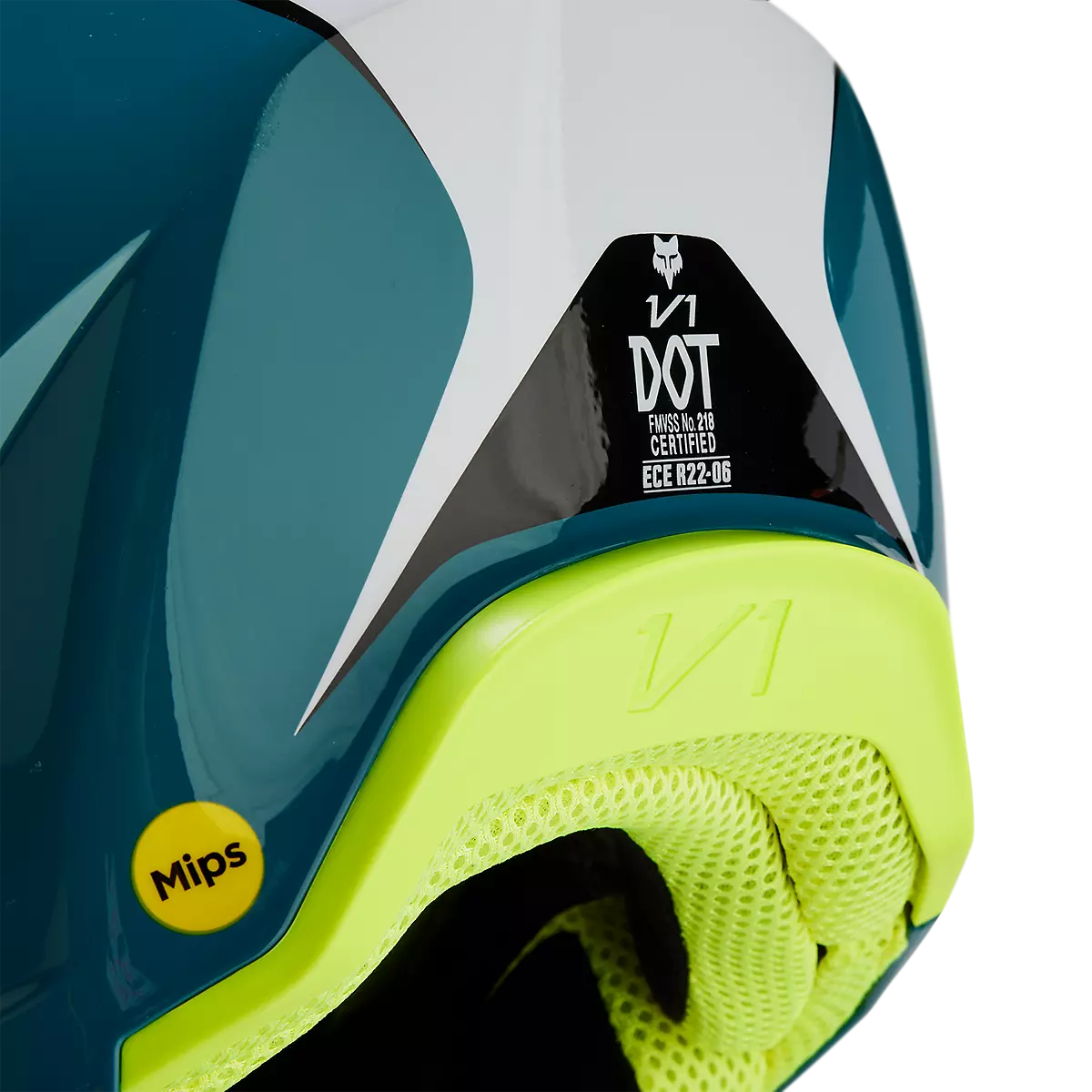 Fox Racing - V1 Nitro Helmet Youth-Maui Blue (31400-551)