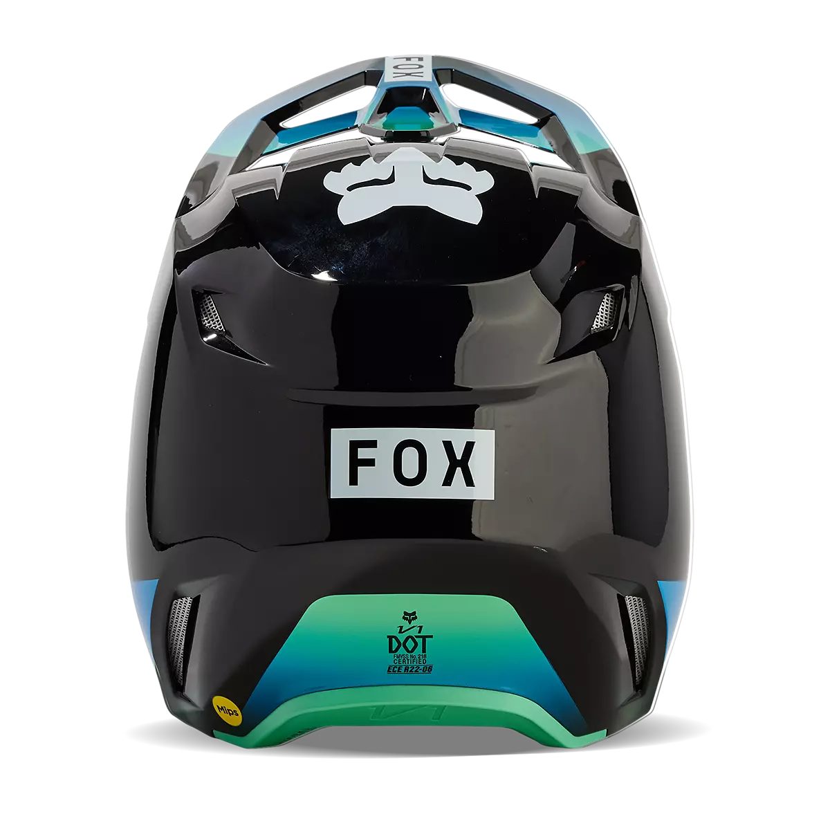 Fox Racing - V1 Ballast Helmet Youth-Black/Blue (31401-013)