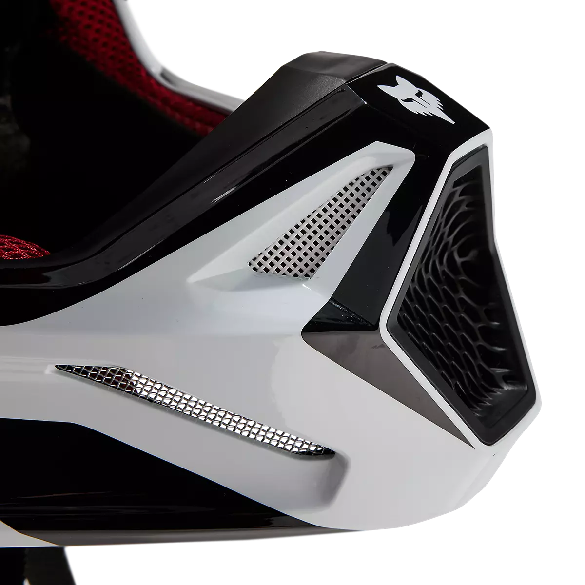 Fox Racing - V1 Flora Helmet Youth-White/Black (31402-058)