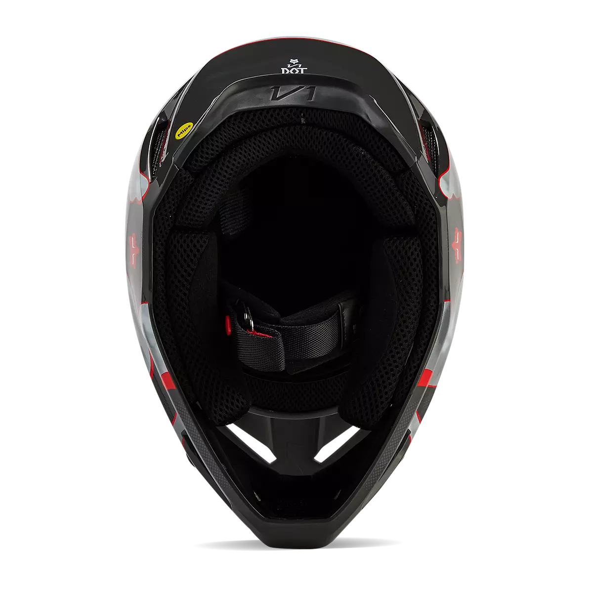 Fox Racing - V1 Atlas Helmet Youth-Grey/Red (31403-037)