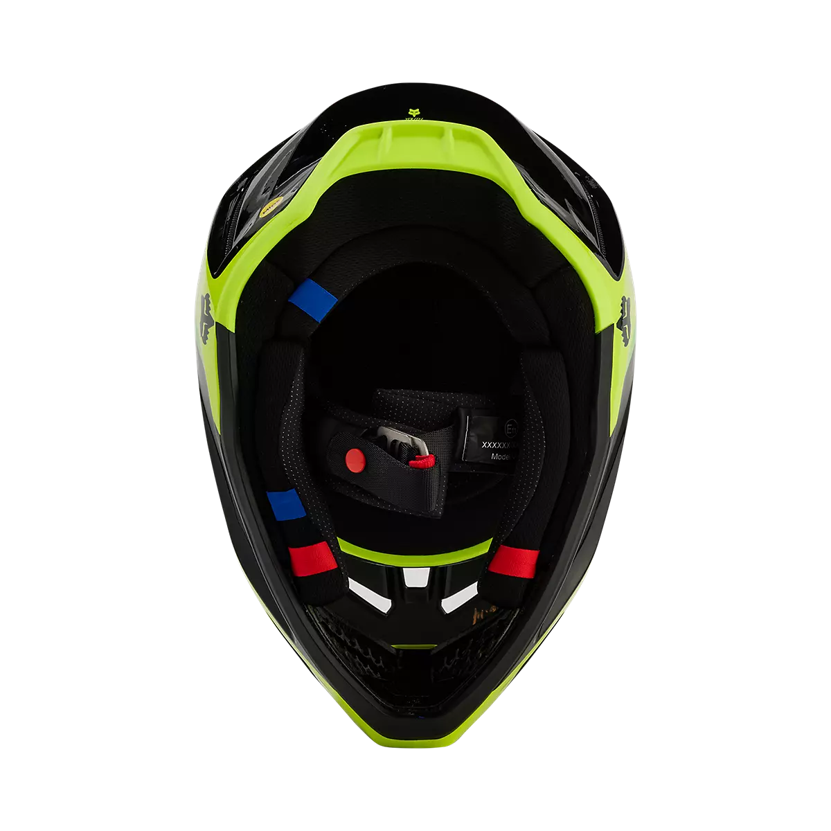 Fox Racing - V3 Streak Helmet Youth-Black/Yellow (31438-019)