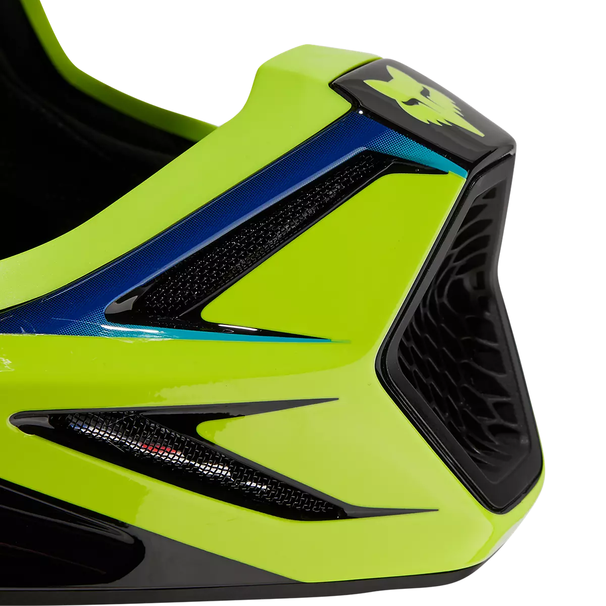 Fox Racing - V3 Streak Helmet Youth-Black/Yellow (31438-019)
