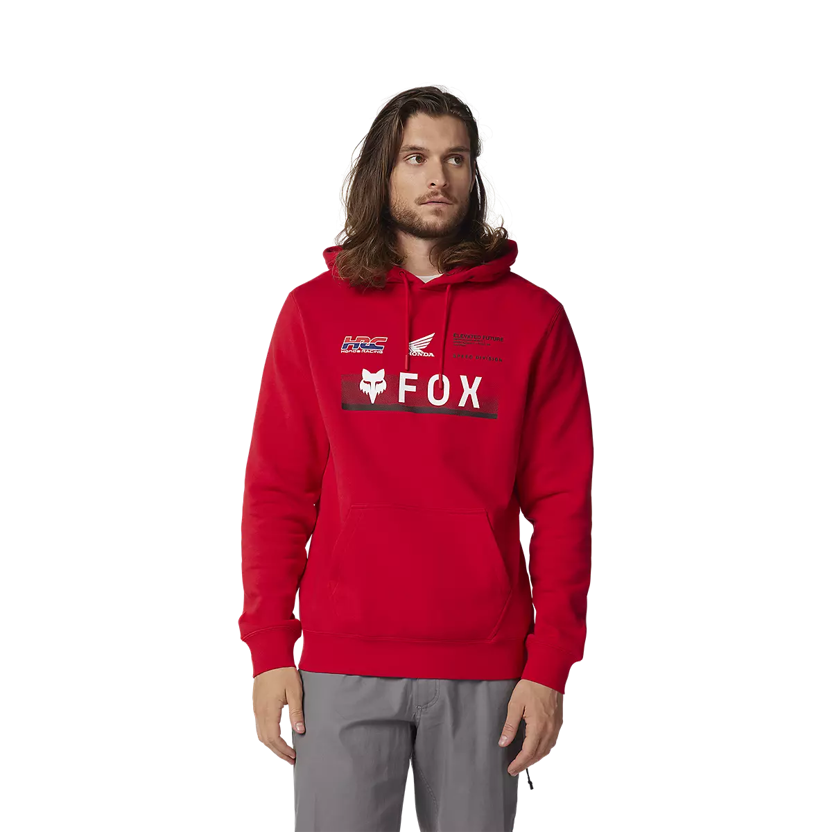 Fox Racing - Fox X Honda Fleece Pullover-Flame Red (32104-122)