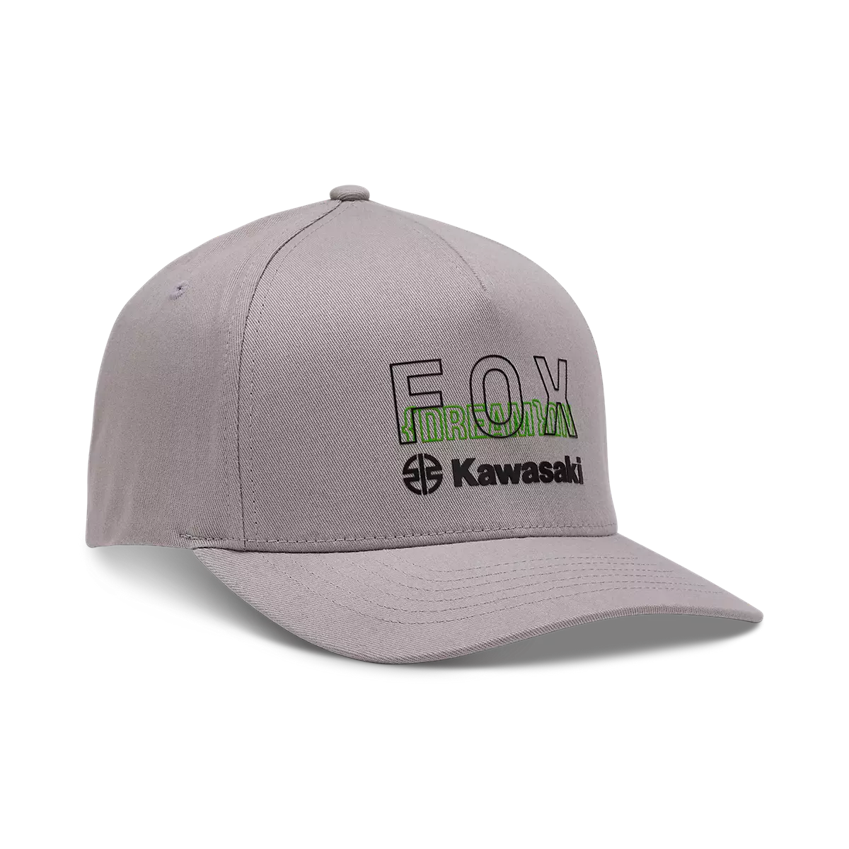 Fox Racing - Fox X Kawasaki Flexfit Hat (32242)-Steel Gray (32242-172)