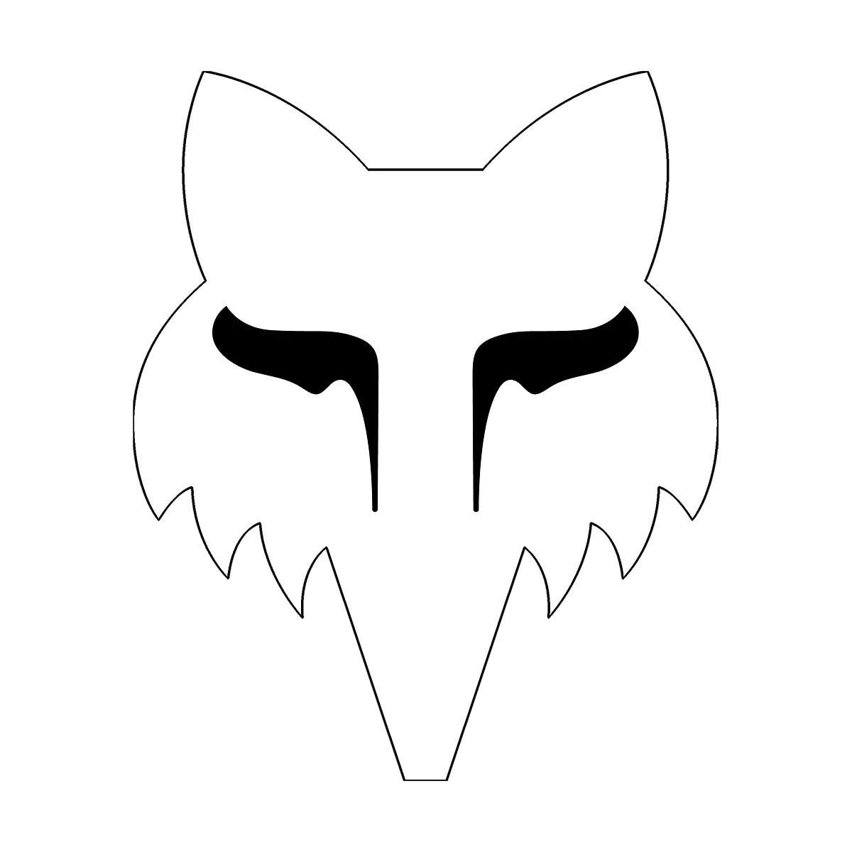 Fox Racing - Fox Head 2.5"-White (32522-008)
