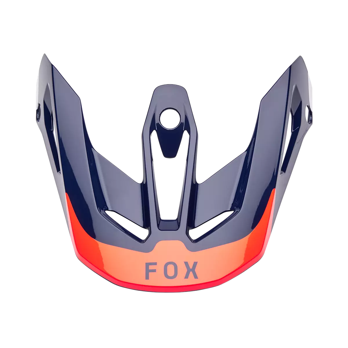 Fox Racing - V3 Helmet Visor - Revise-Navy/Orange (32564-425)