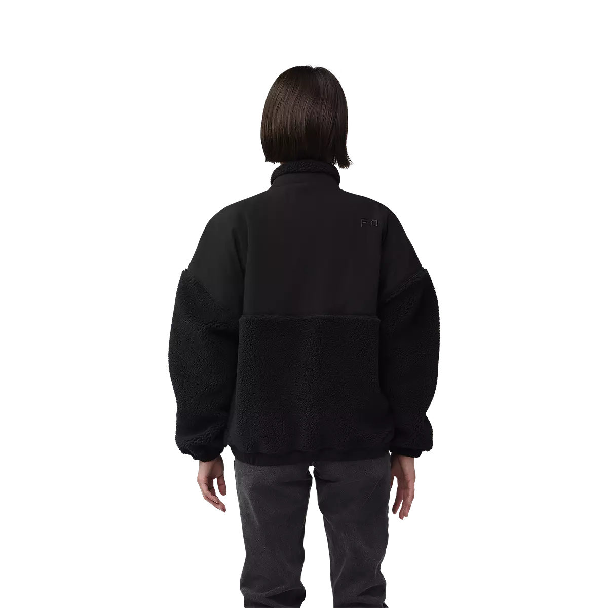 Fox Racing - Womens Survivalist Sherpa Full Zip Jacket-Black (32776-001)