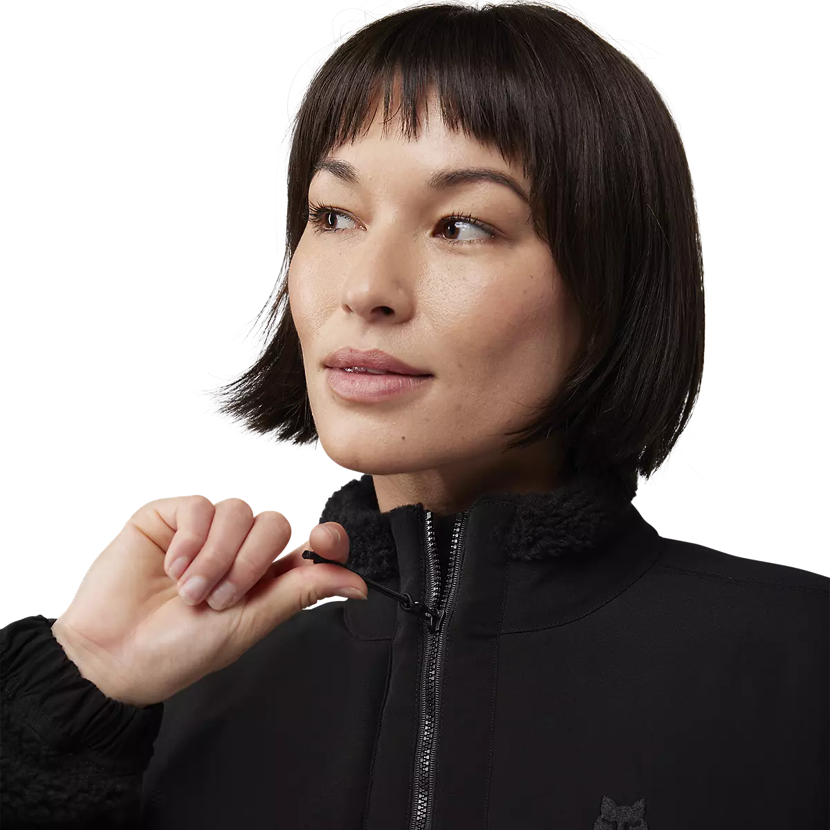 Fox Racing - Womens Survivalist Sherpa Full Zip Jacket-Black (32776-001)