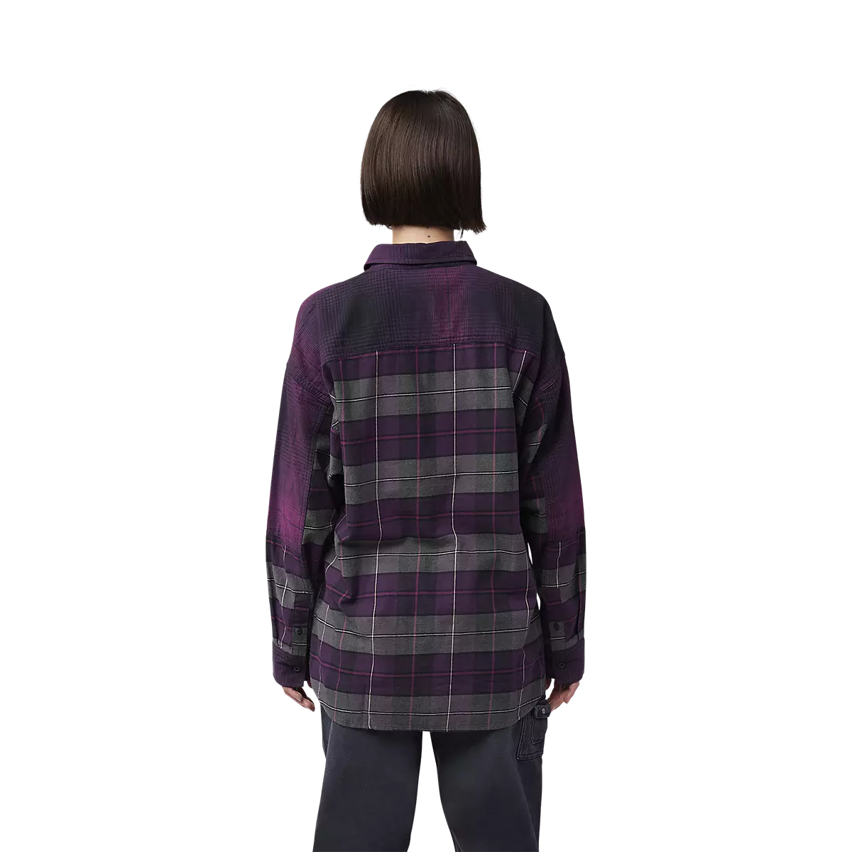 Fox Racing - Womens Oversized Flannel Shirt-Sangria (32827-552)