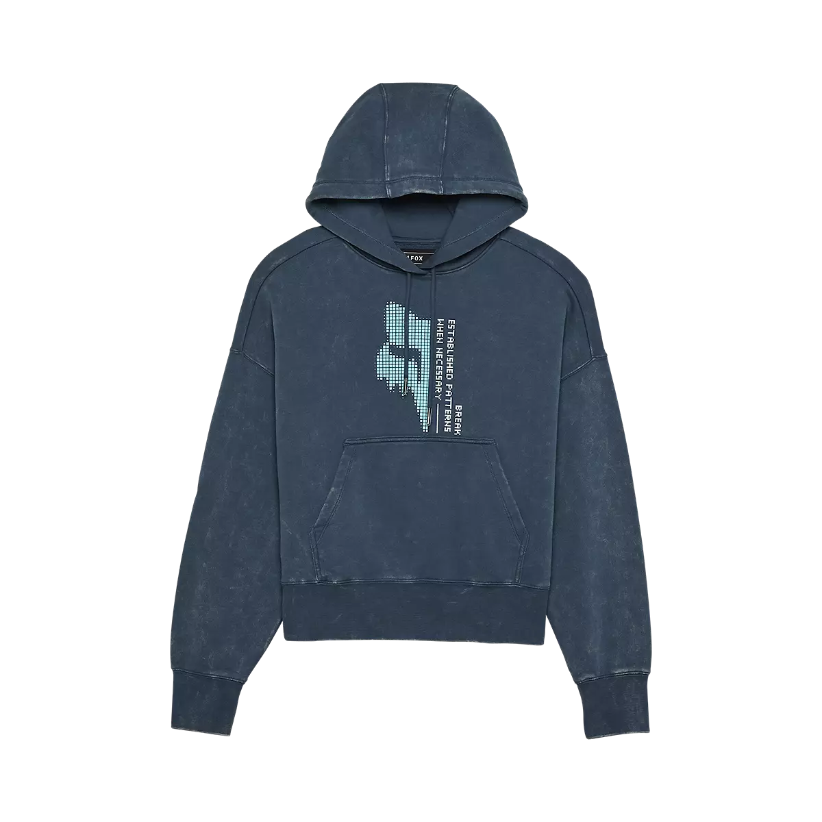 Fox Racing - Womens Throttle Oversized Pullover Hoodie-Dark Vintage (32828-564)