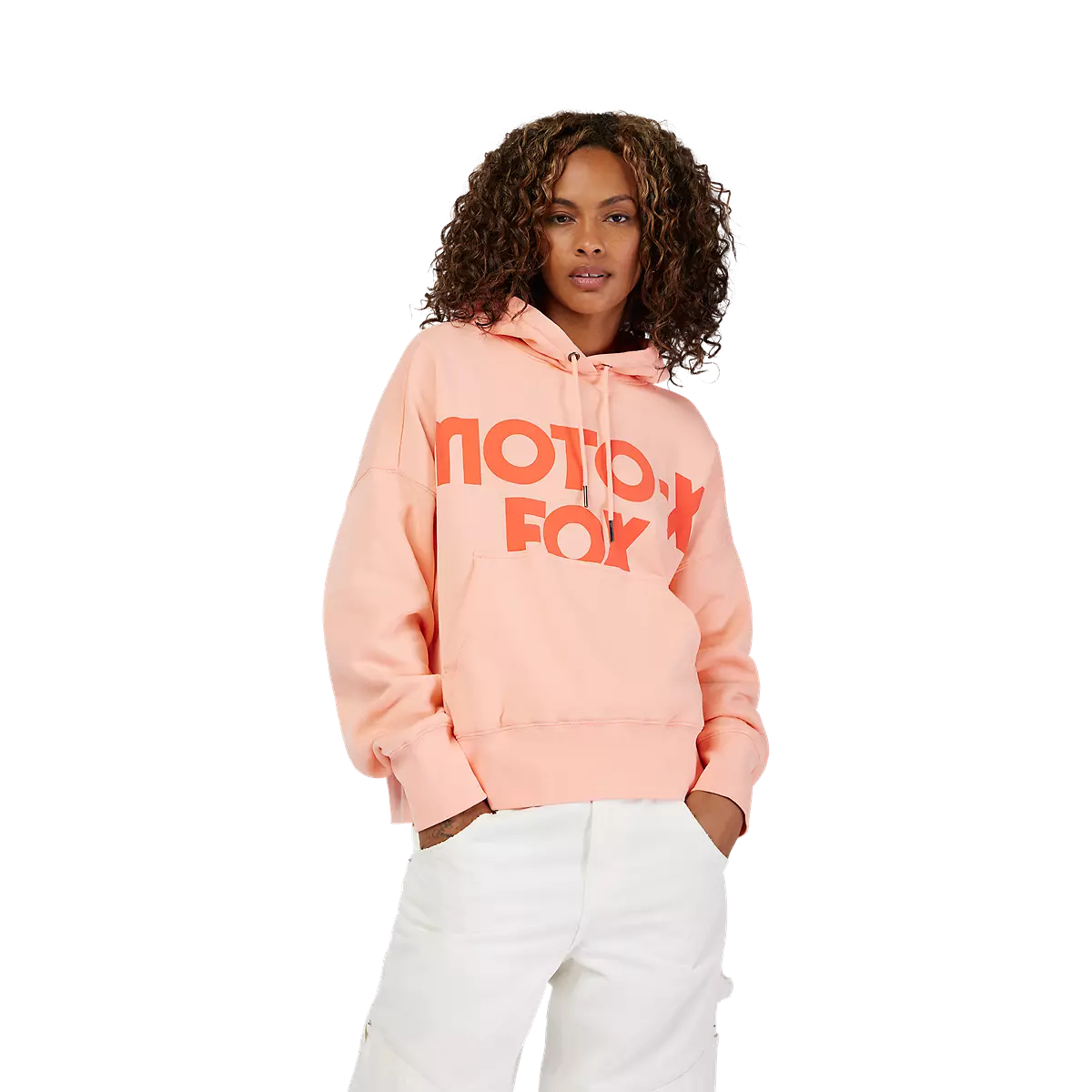 Fox Racing - Womens Moto-X Oversized Pullover Hoodie-Pale Pink (32829-273)