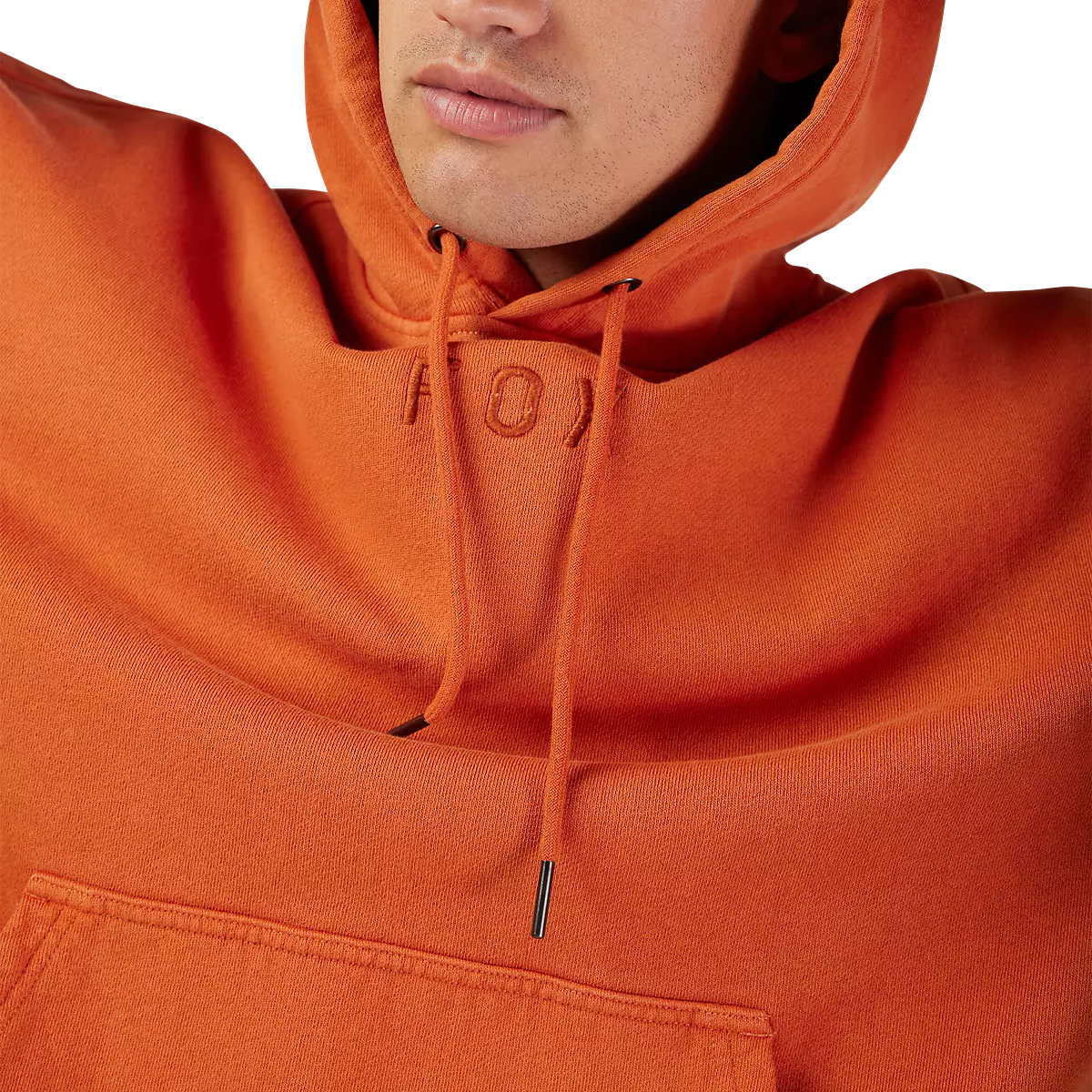 Fox Racing - Wordmark Oversized Pullover Hoodie-Medium Brown (32865-633)