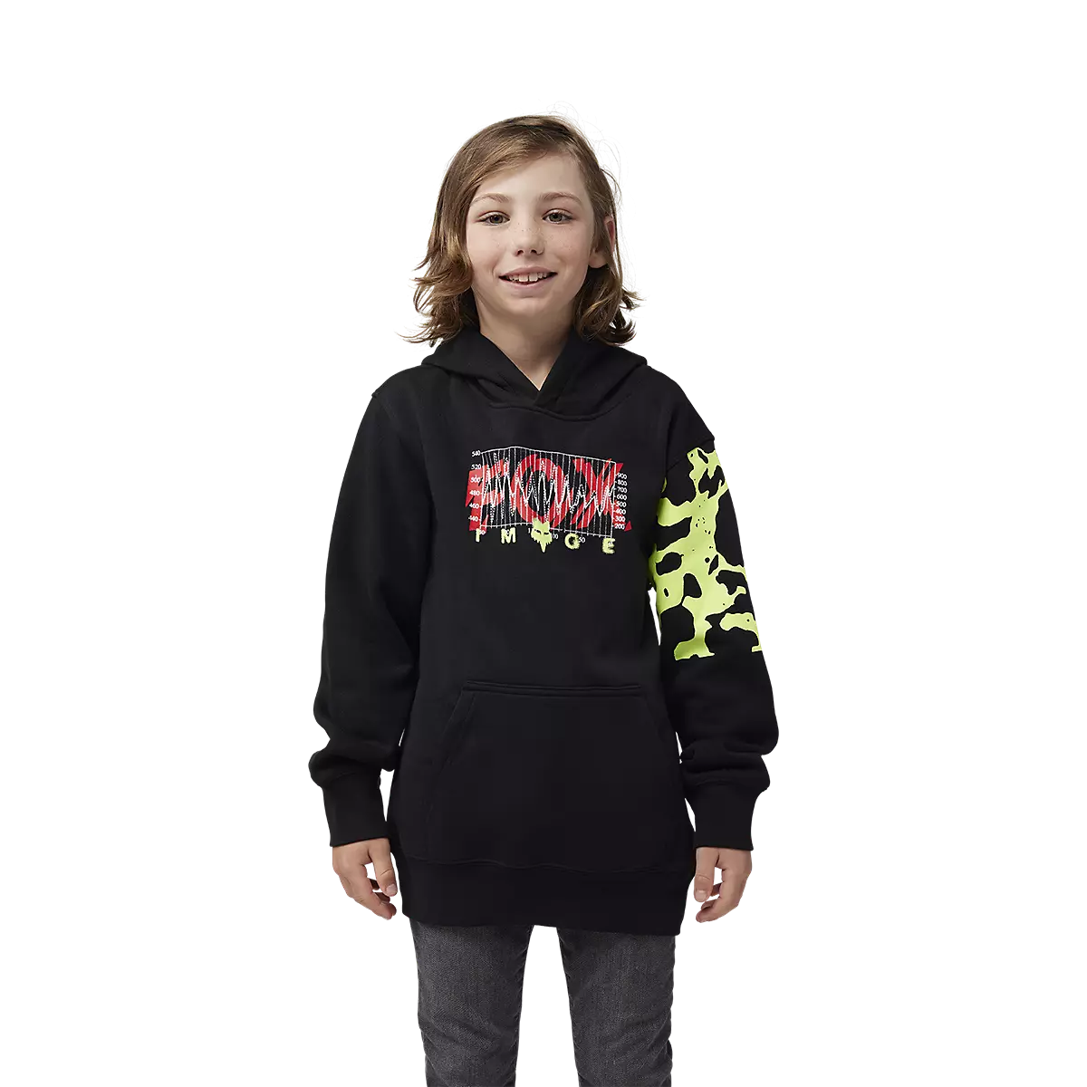 Fox Racing - Youth Energy Pullover Hoodie-Black (32883-001)