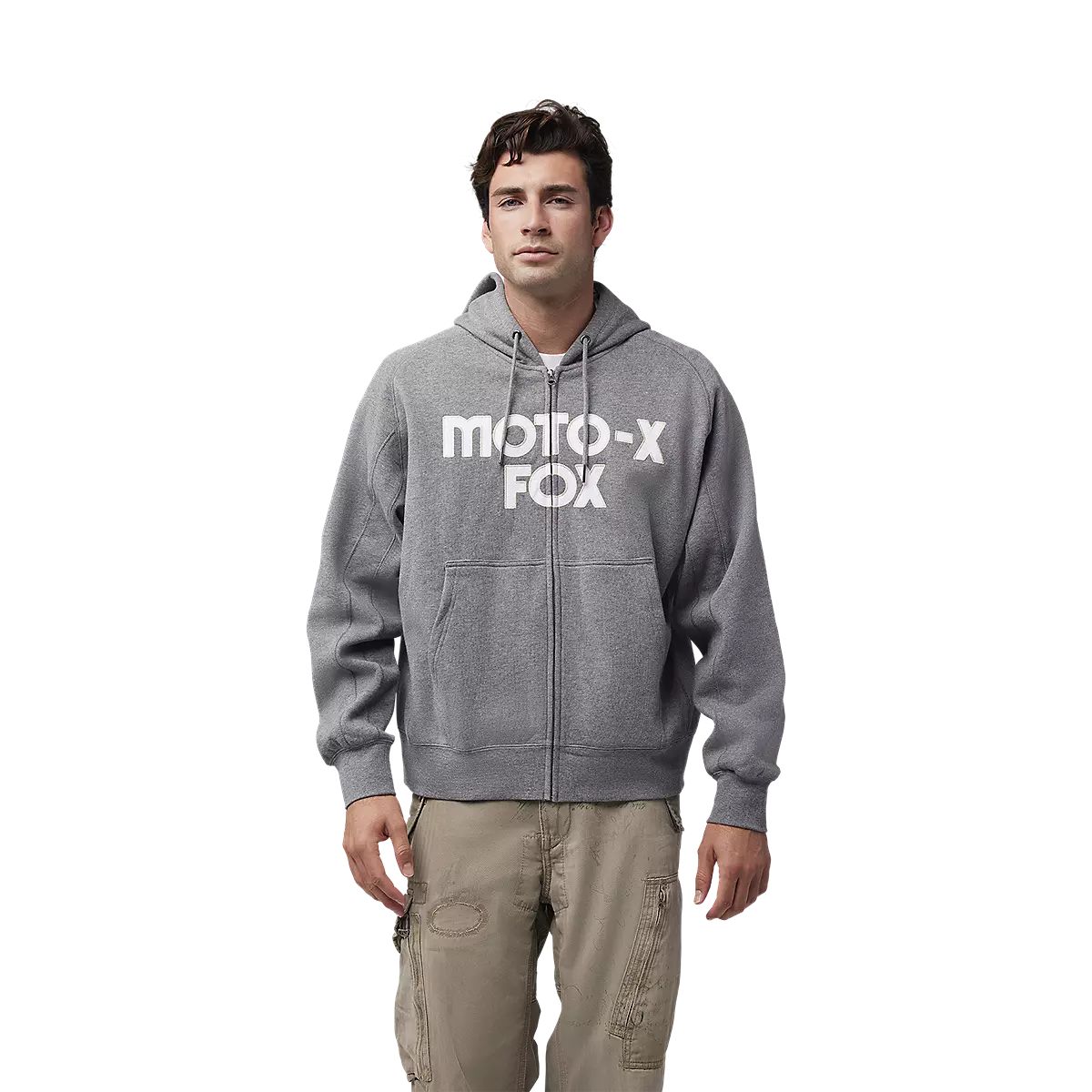 Fox Racing - Moto-X Oversized Zip Hoodie-Heather Graphite (32906-185)