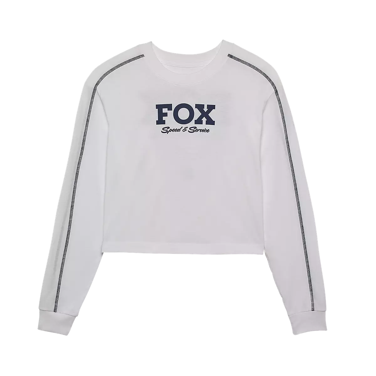 Fox Racing - Womens Speed & Service Long Sleeve Crop Tee-White (32910-008)