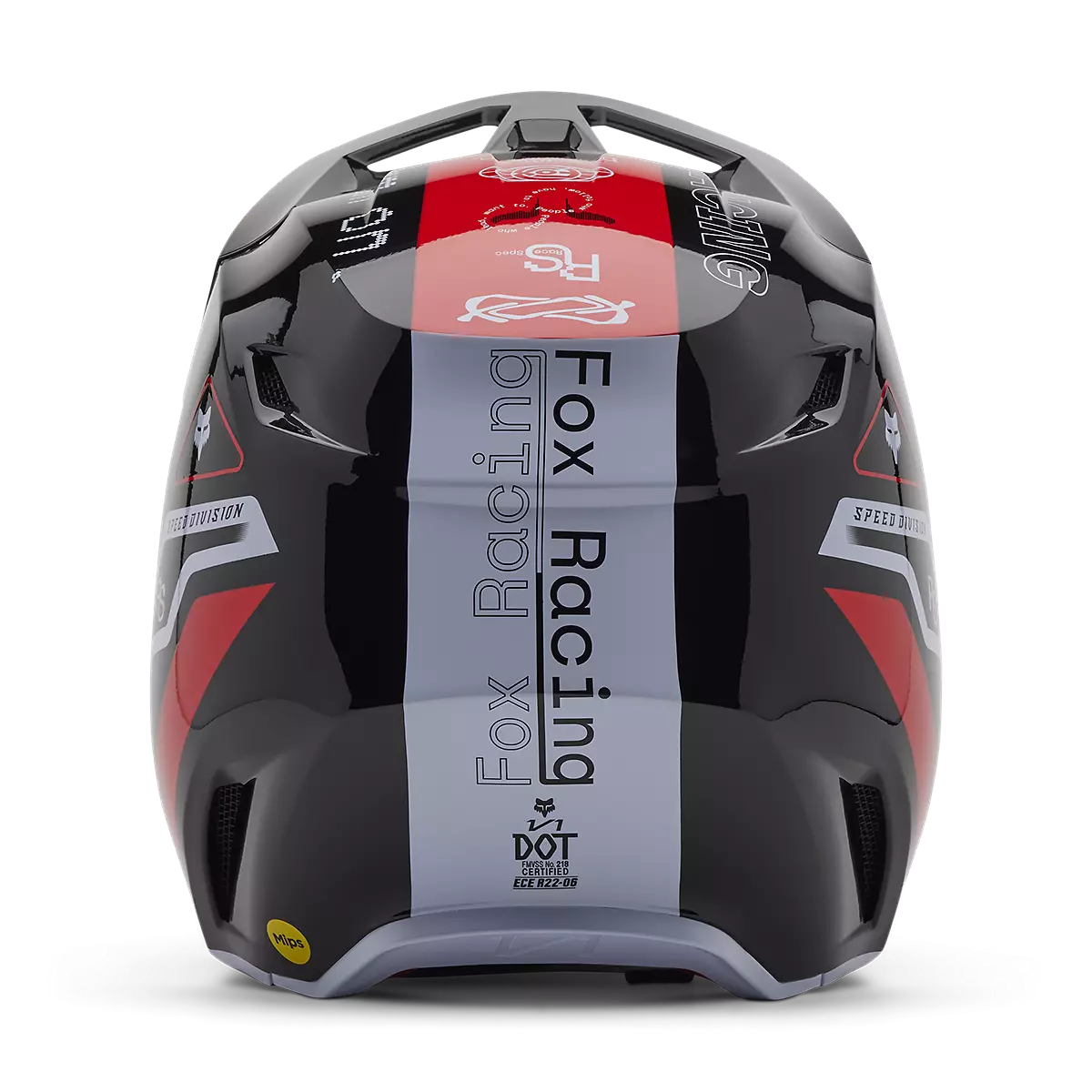 Fox Racing - V1 Race Spec Helmet-Flo Red (33000-110)
