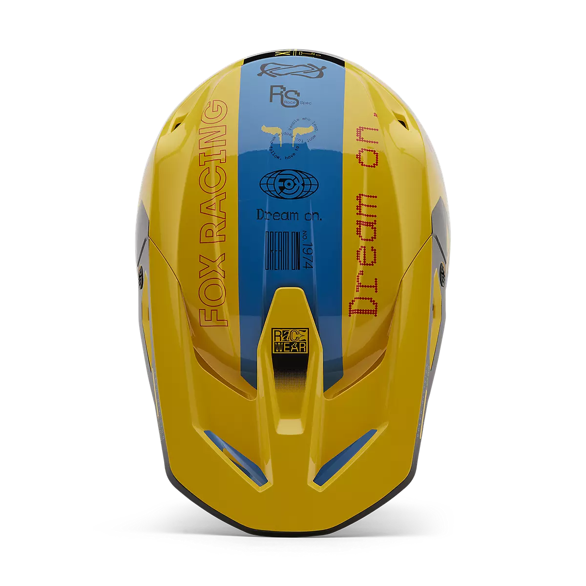 Fox Racing - V1 Race Spec Helmet-Pale Yellow (33000-274)
