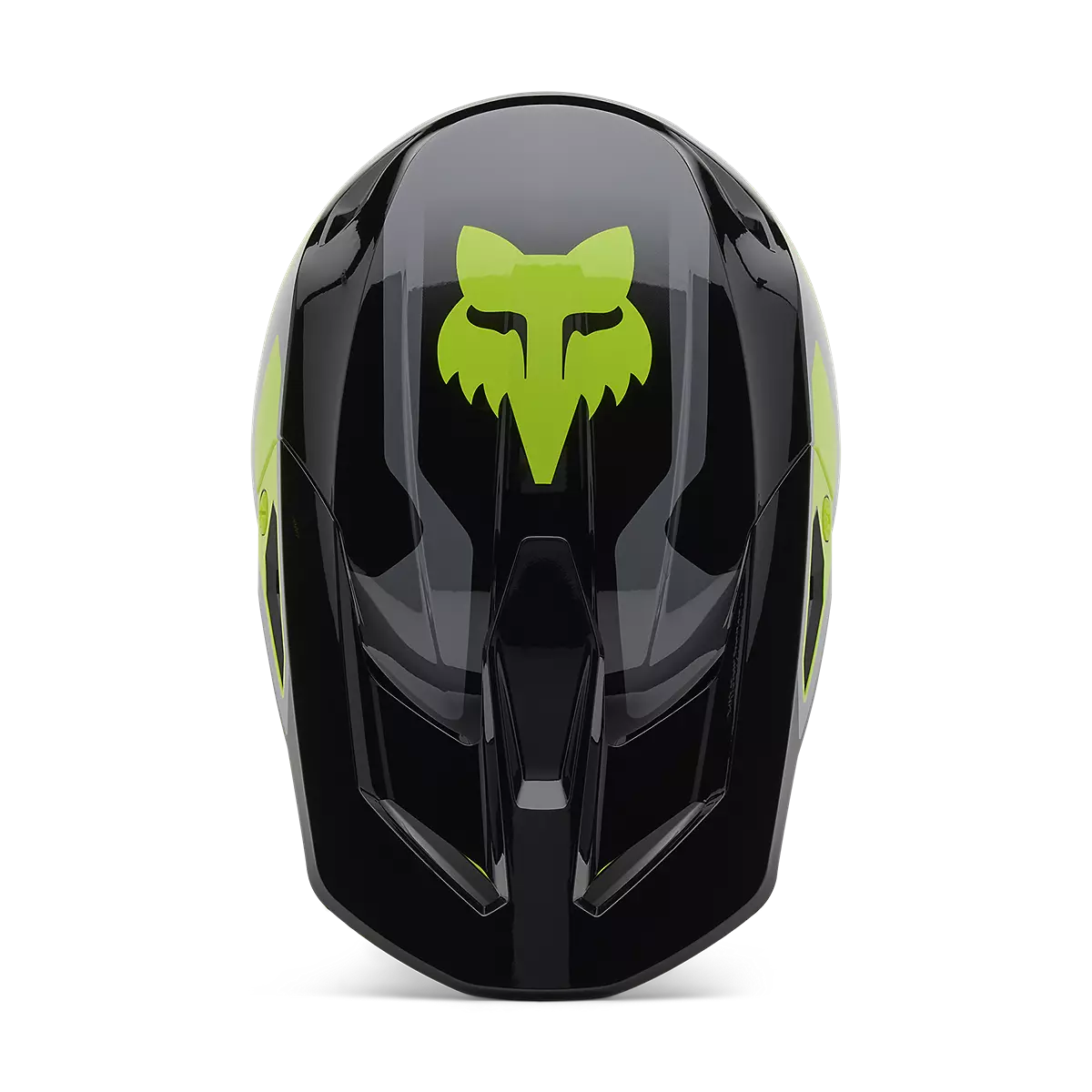 Fox Racing - Youth V1 Lean Helmet-Grey/Yellow (33046-086)