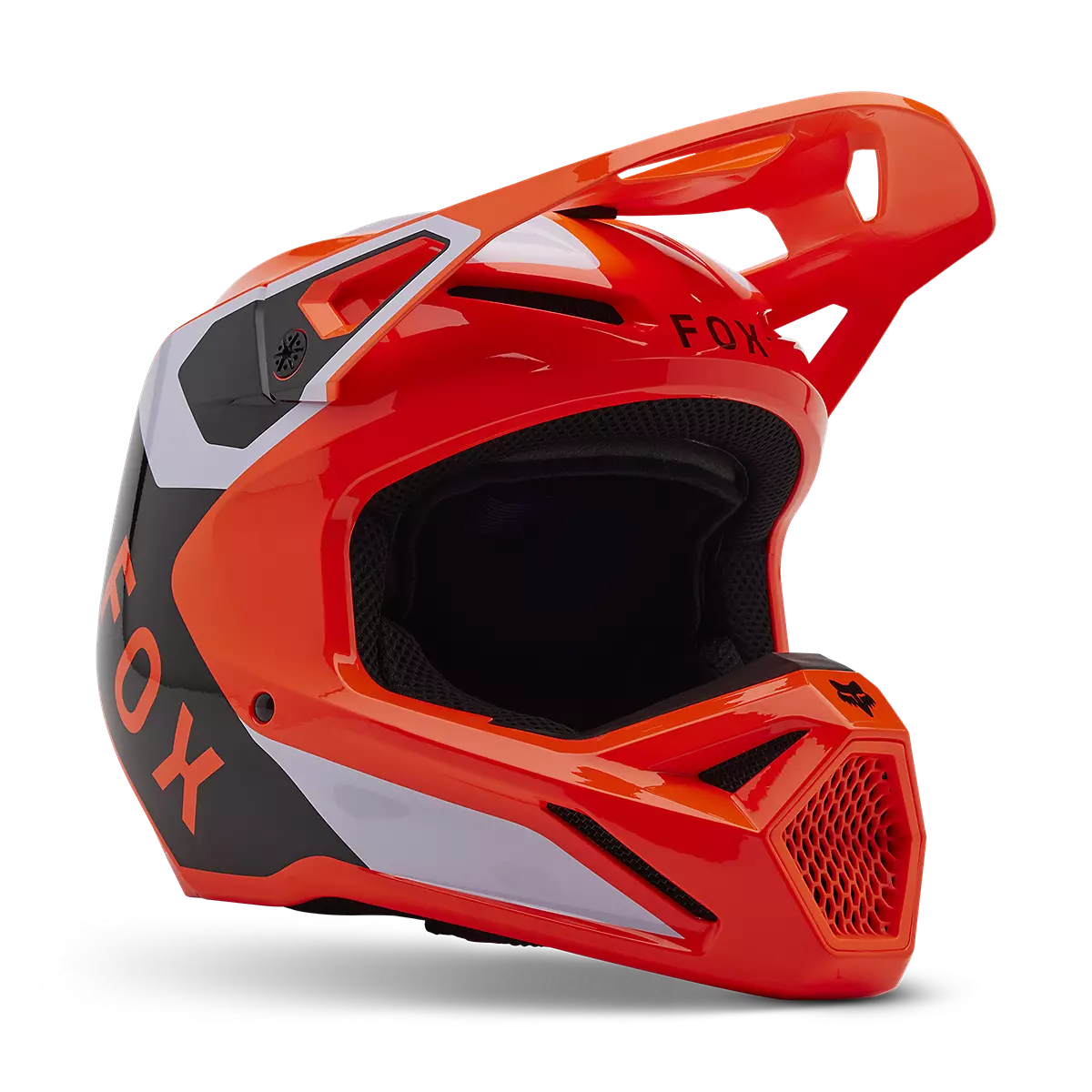 Fox Racing - Youth V1 Lean Helmet-Flo Orange (33046-824)
