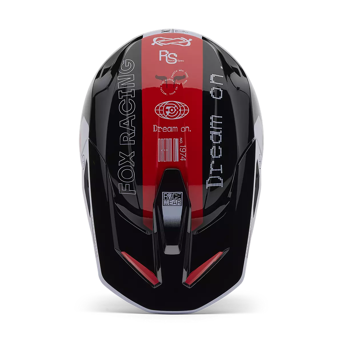 Fox Racing - Youth V1 Race Spec Helmet-Flo Red (33047-110)